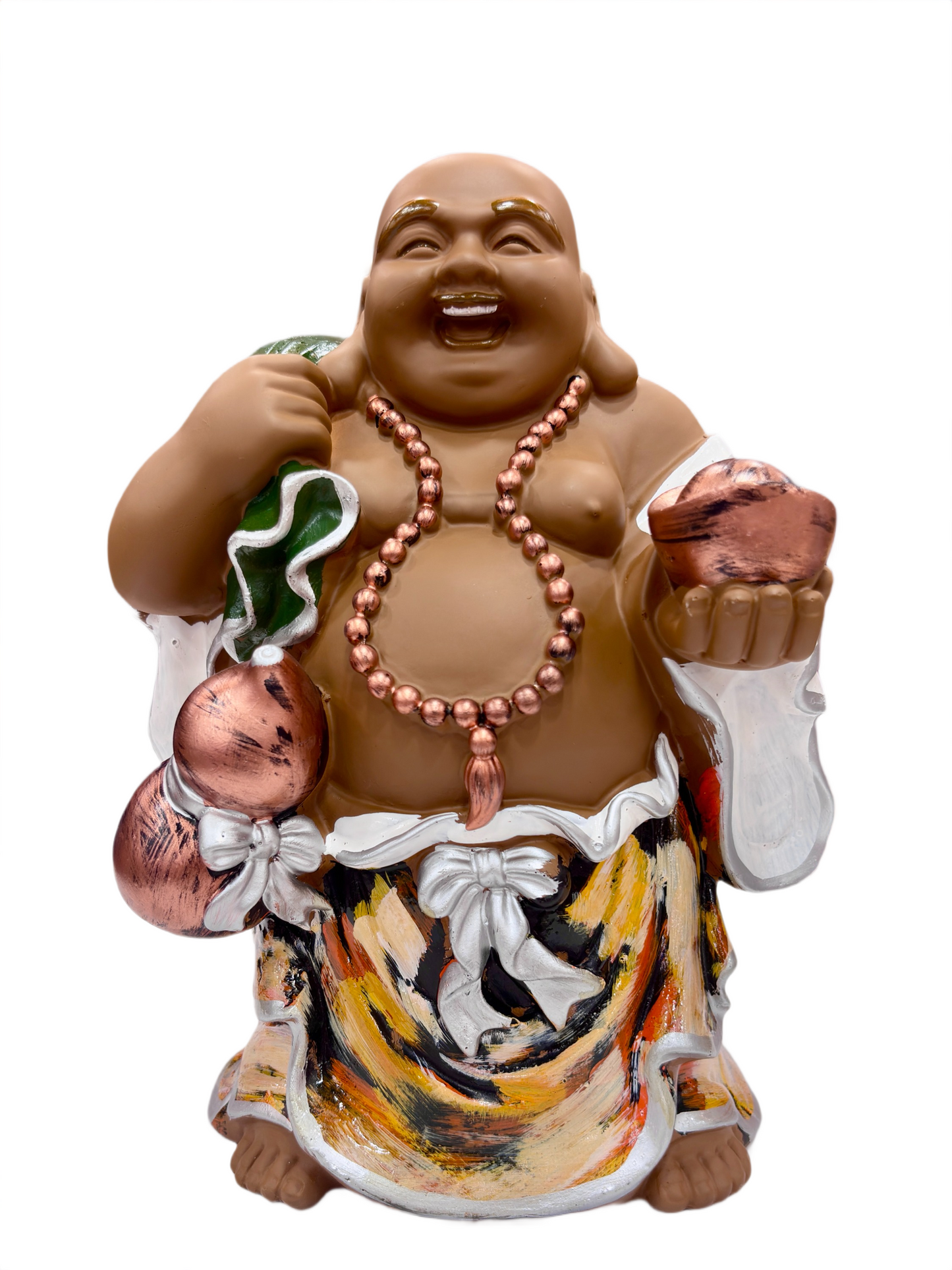 Laughing Buddha Resin Statue – 11 Inch Handcrafted Decor Idol for Positivity, Wealth & Happiness
