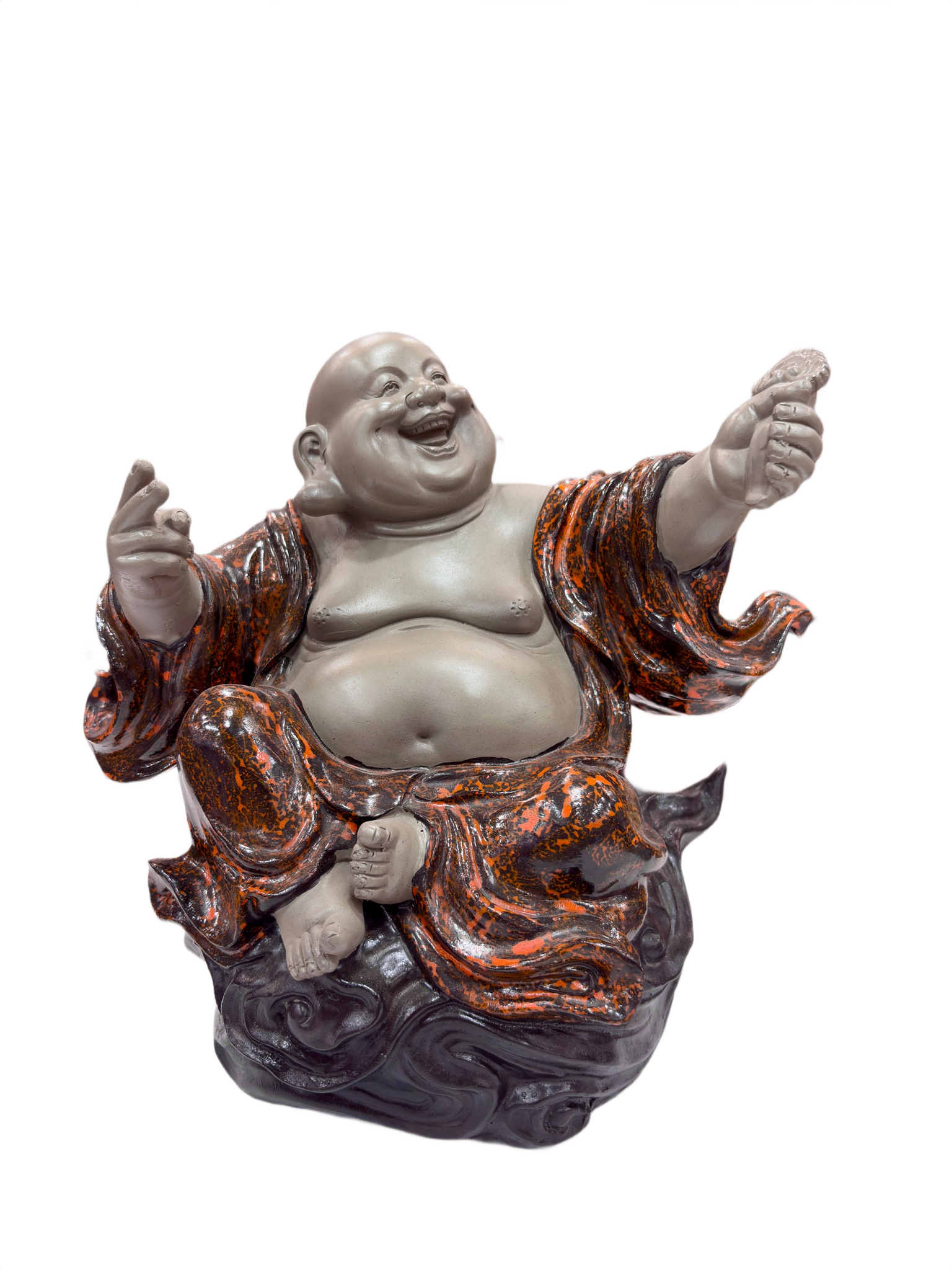 Laughing Buddha Statue – 9.5 Inch Premium Resin Idol for Home & Office Décor | Symbol of Wealth, Happiness & Good Luck