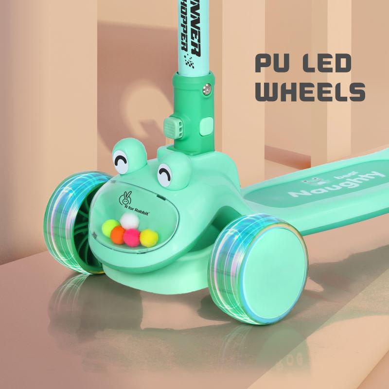 Durable frame construction of Road Runner Hopper Scooter ensuring long-lasting use for kids ages 3-6