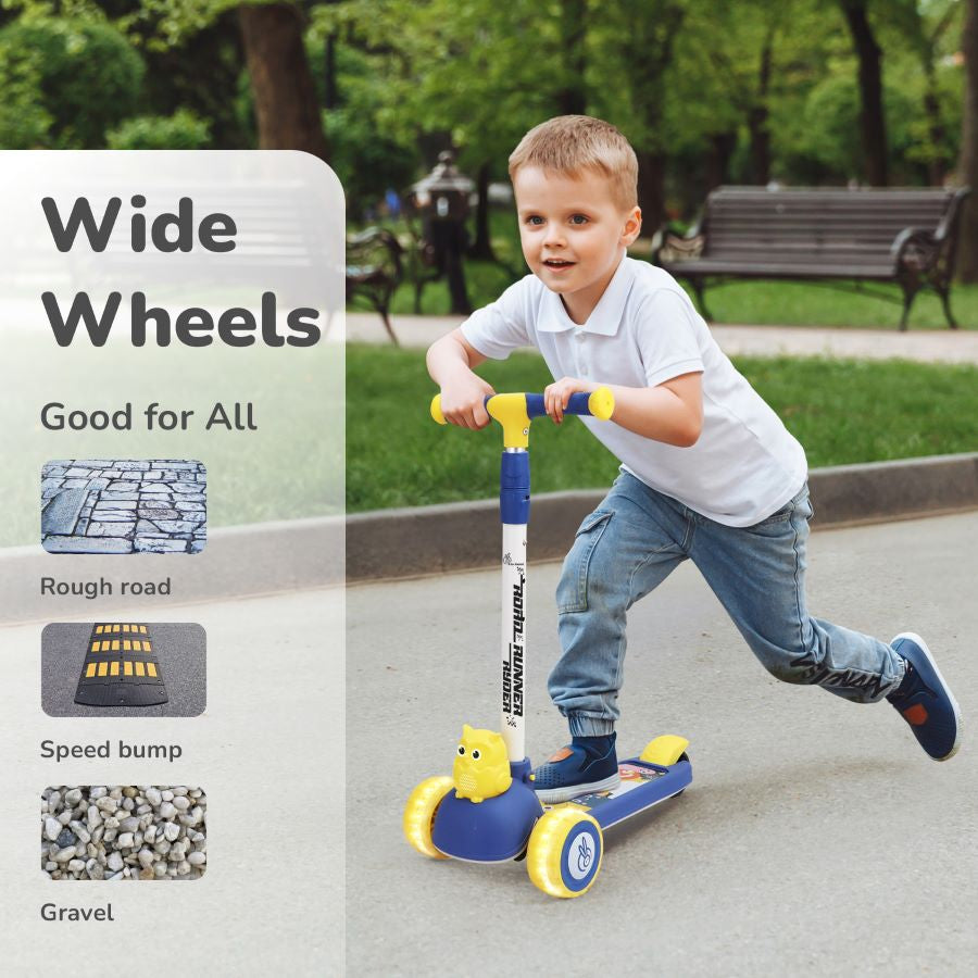 Road Runner Ryder scooter with anti-slip deck and safety brake