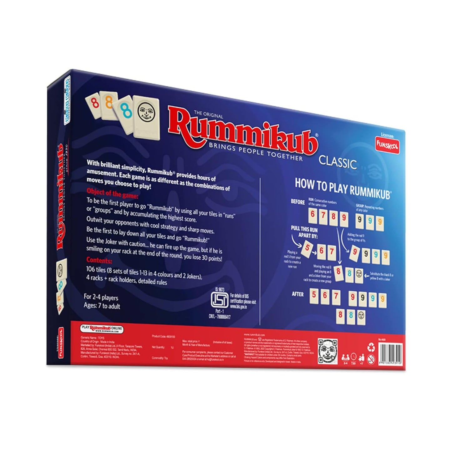 Rummikub family board game with players having fun