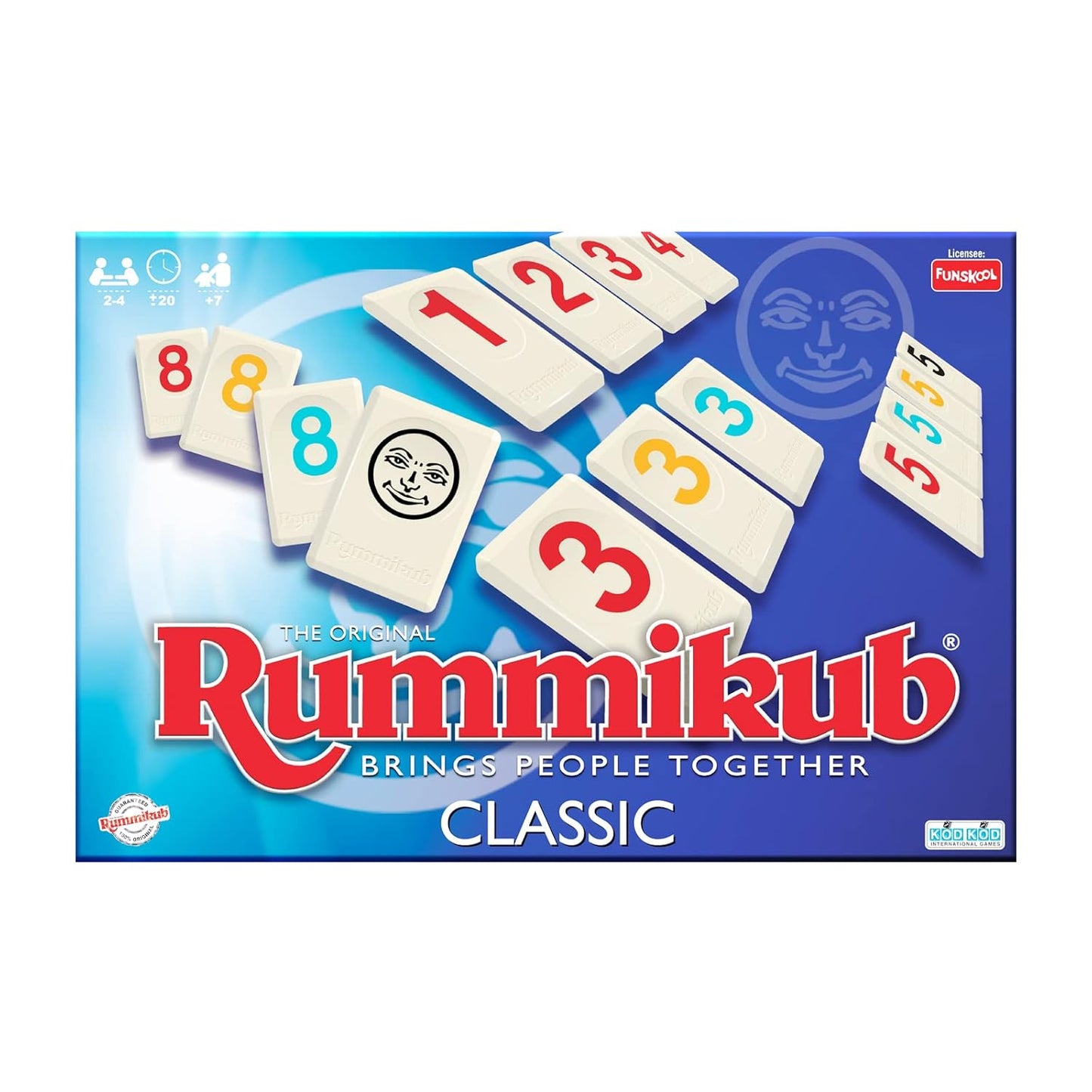 Front view of Funskool Rummikub Classic game box