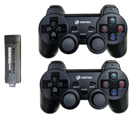 Sameo Micro Thunder 4K HDMI Gaming Console with Dual Wireless Controllers