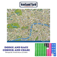 Funskool Scotland Yard game board with player tokens