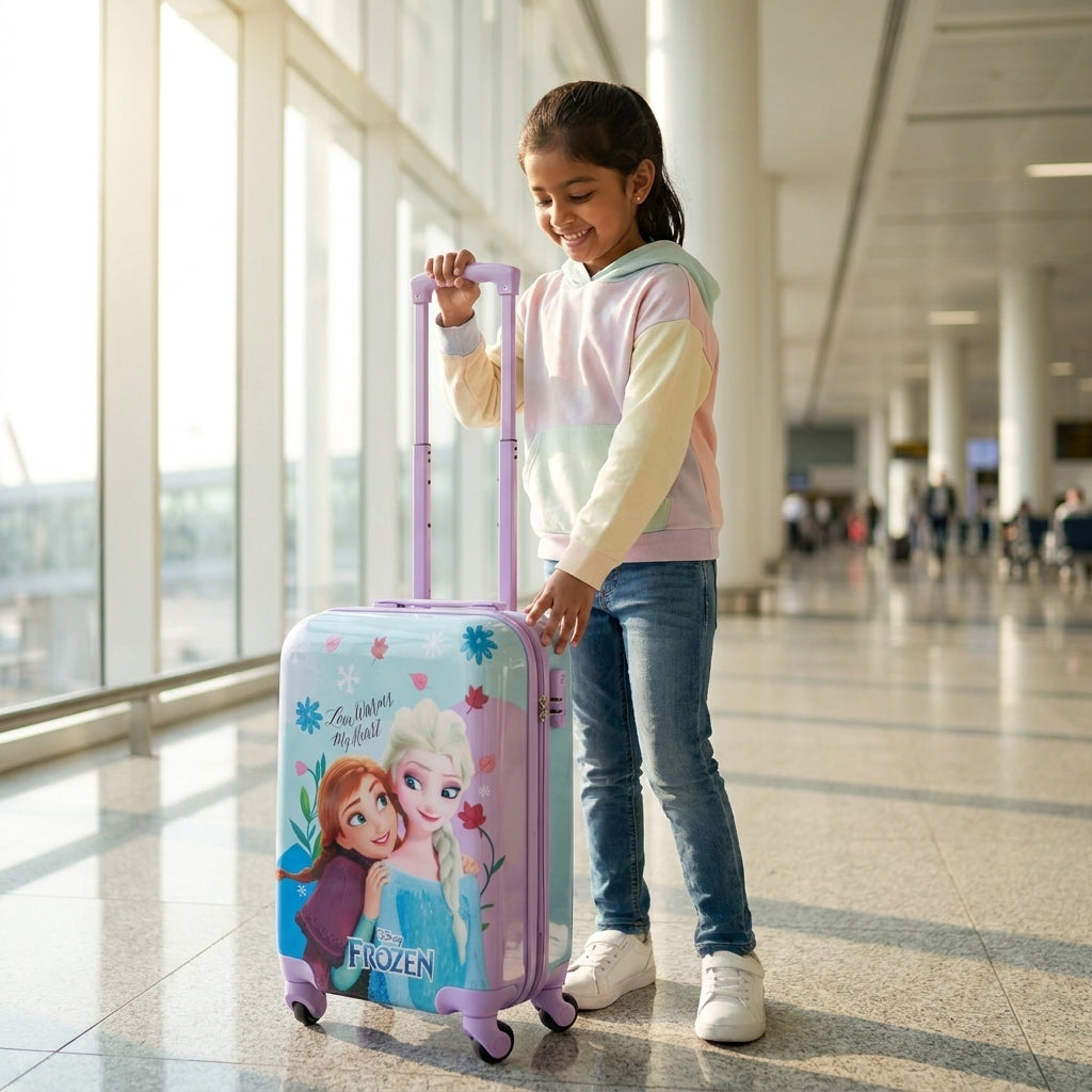 small kids suitcase with wheels for holiday travel