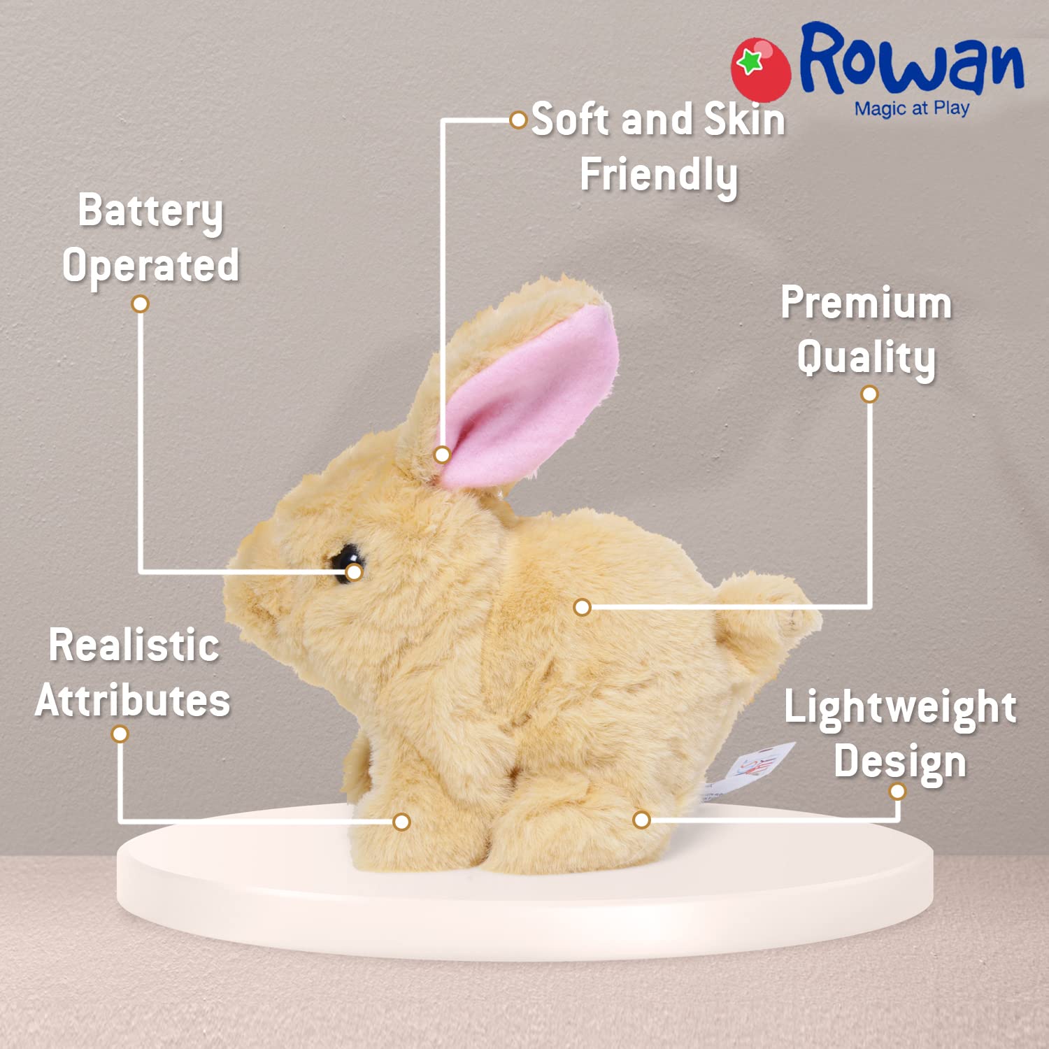 Soft plush bunny stuffed animal – Cookie Jumping Rabbit