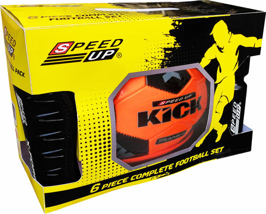 Speed Up Extreme Football 6-piece set with ball, cone, and pump