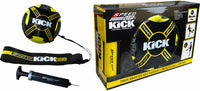Speed Up Kick Football Trainer Set with ball, belt, and pump