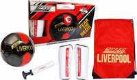 Speed Up Liverpool Champions Football Set with ball, shin guards, pump, and carry bag