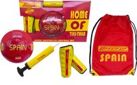 Speed Up Spain Supporter Football Set with Ball, Pump, and Guards