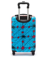 back view of spiderman kids trolley bag abs hard shell waterproof suitcase.