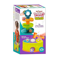 Educational toddler toy 2-in-1 combo spiral ball tower hammer pound game screen-free play
