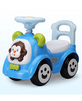 Ride-On Push Car for Kids with Music & Horn – Blue