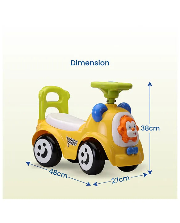 Toddler Ride-On Car with Under-Seat Storage