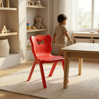 BPA-free fancy kids plastic chair yellow ergonomic safe for toddlers and preschoolers