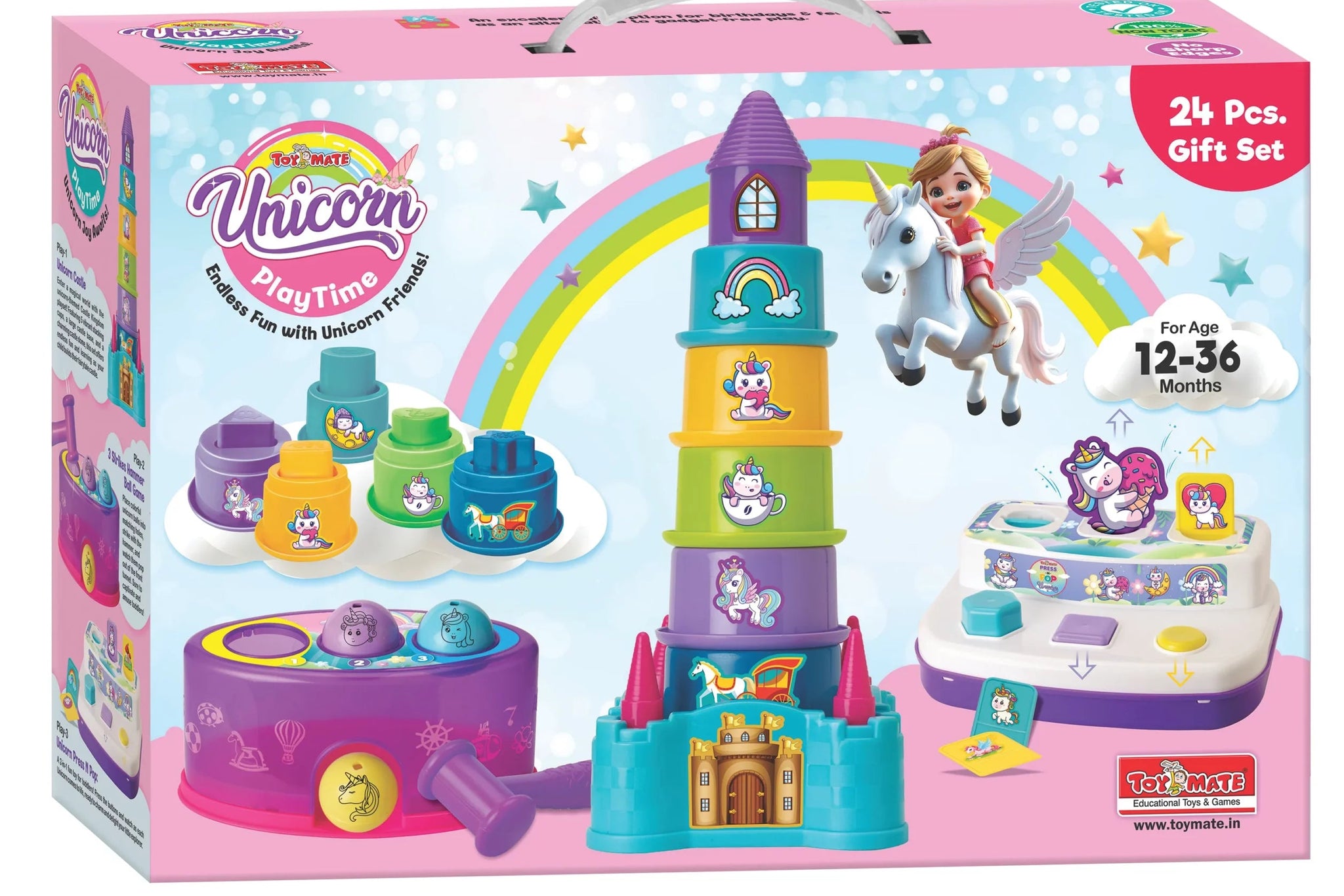 toddler unicorn educational toy set 25 pcs learning activity