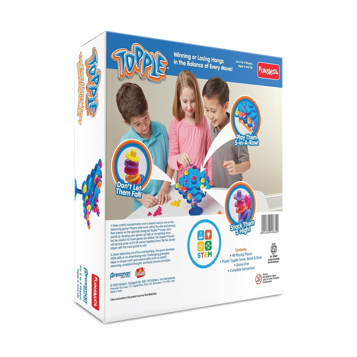 Funskool Topple classic strategy and balance board game