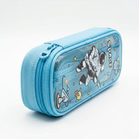 Best pencil pouch gift for students – space travel themed holographic organizer with double zipper