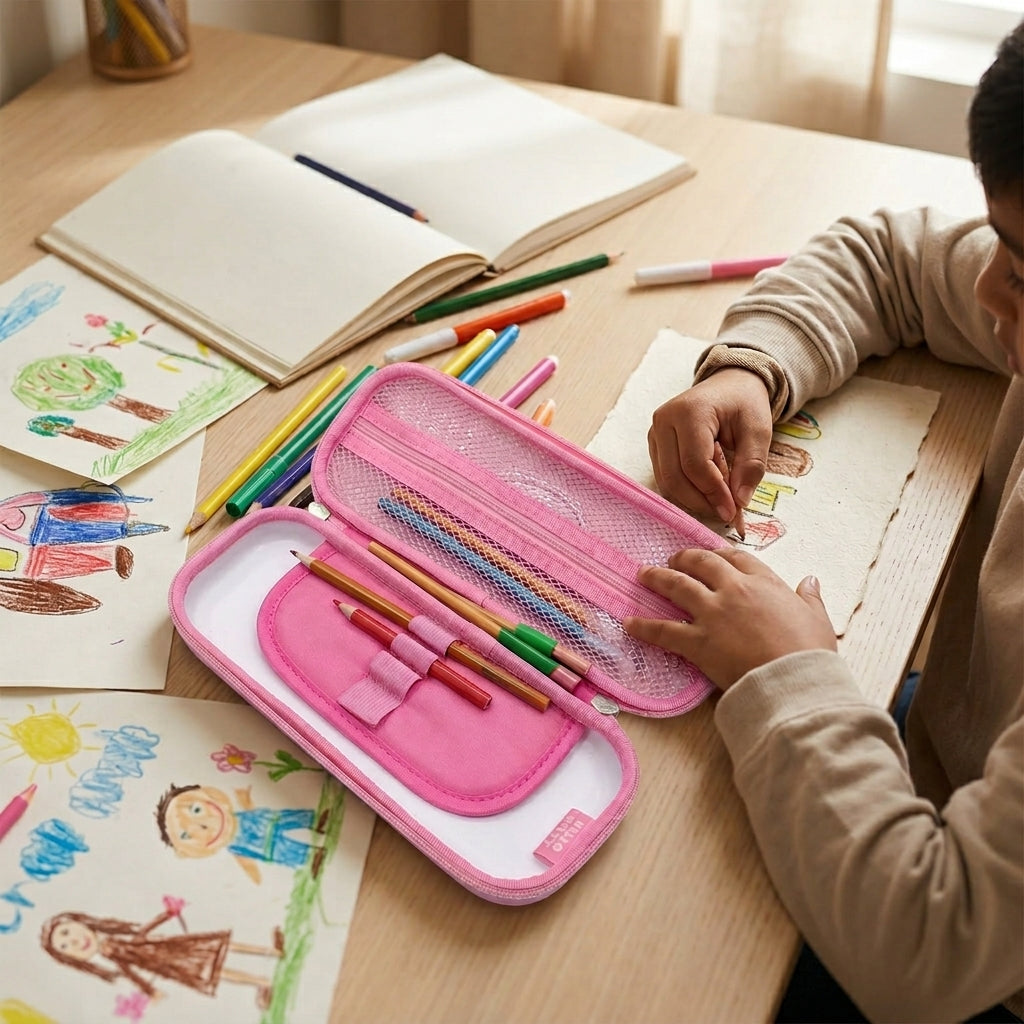 transparent pencil box for students
