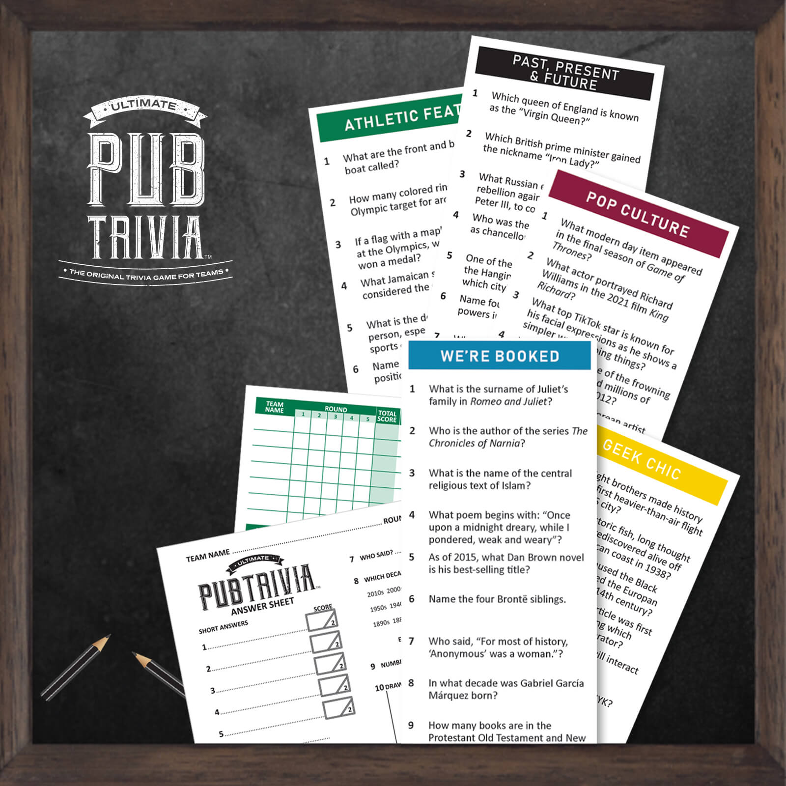 Ultimate Quiz Night game for parties and family gatherings