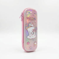 unicorn transparent pencil pouch for kids