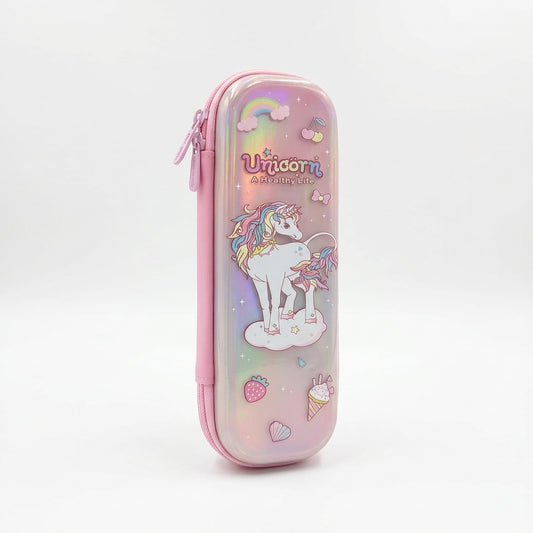 unicorn transparent pencil pouch for kids