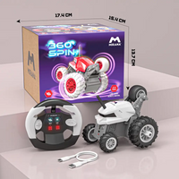 Warrior remote control stunt car with 360 spin action for kids.