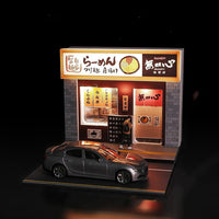 WAVEIST 1:64 Japanese ramen shop diorama with LED lighting