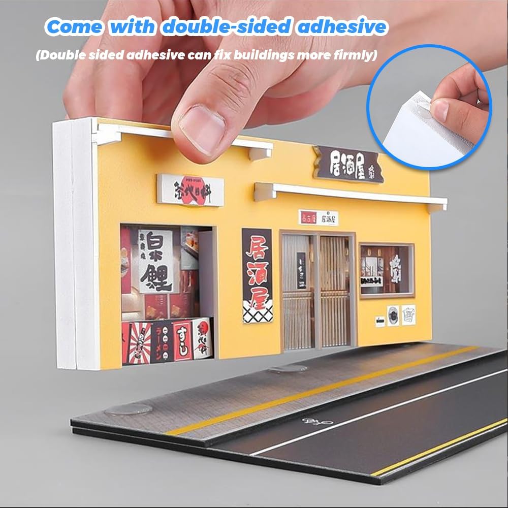 WAVEIST miniature building diorama ramen shop with realistic lighting