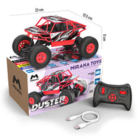Wheel Drive Remote Control Monster Truck toy with rechargeable battery.