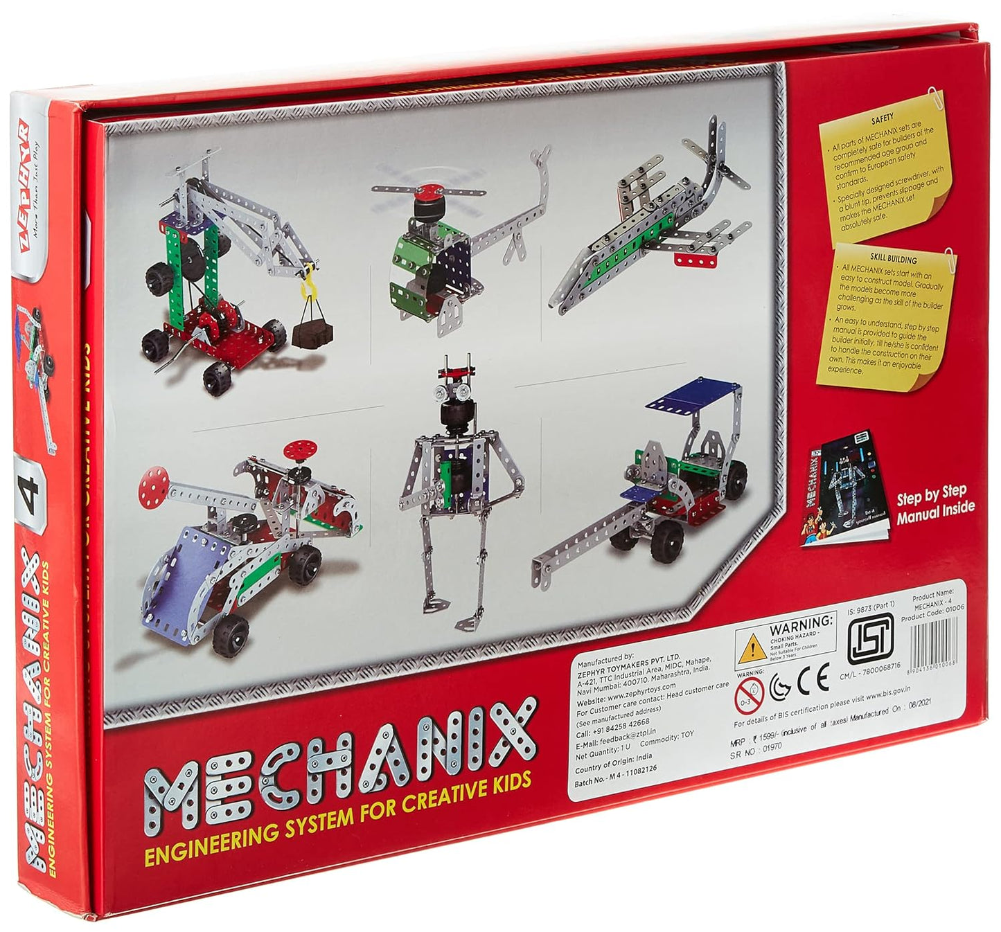 Zephyr Mechanix 4 engineering toy set for creative kids