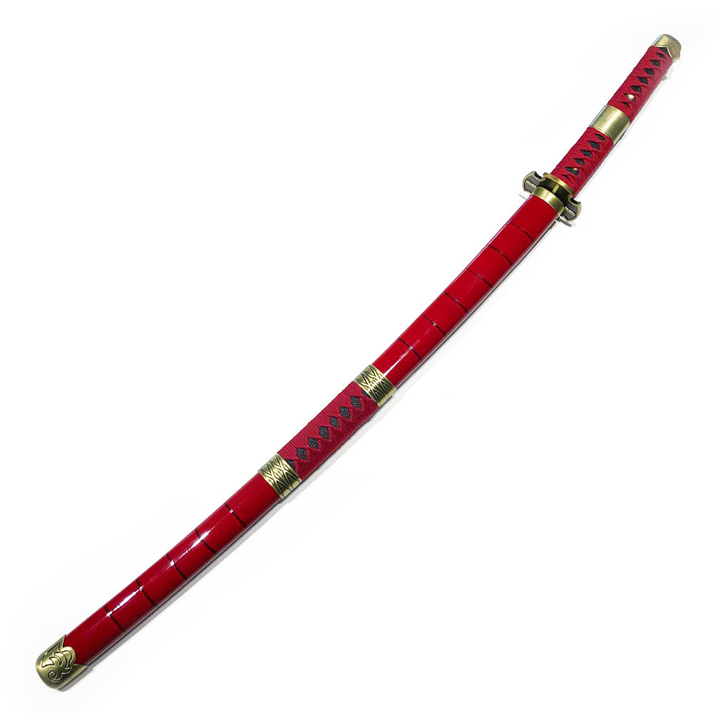 Zoro red LED samurai sword collectible with glowing blade